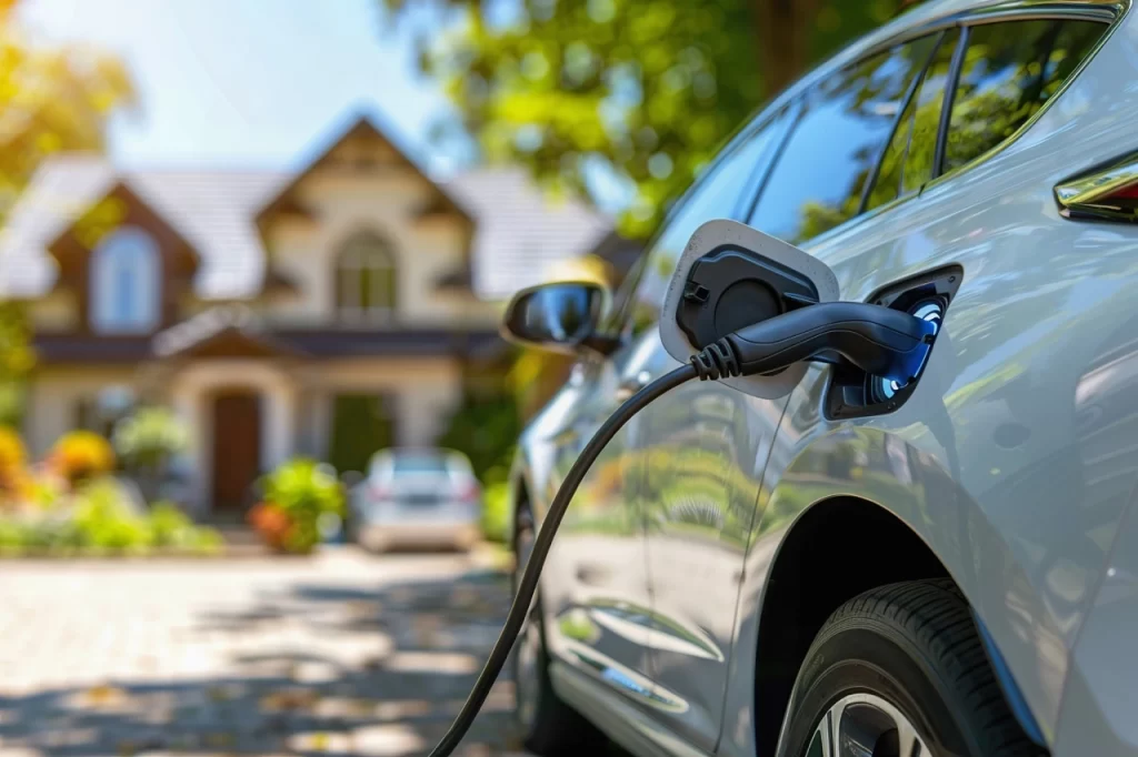 Home electric car charging